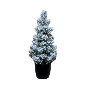 Kar Desenli̇ Yilbaşi Çam Ağaci 42 Cm