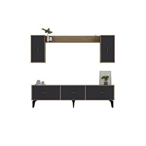 Zeusdh 180 Cm Tv Üni̇tesi̇ Takimi Safi̇rmeşe Antrasi̇t