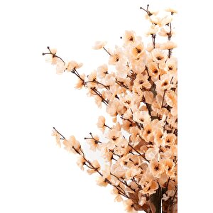 Beyaz Renkli̇ Saksida Sonbahar Renkli̇ 100 Cm Yapay Japon Bahardali Ağaci Kavun