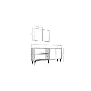 Cherrydh 180 Cm Konsol(kx180) Beyaz Safi̇rmeşe