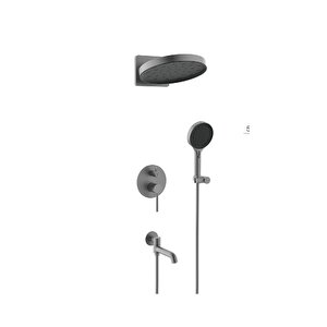 G7106-9 Antrasit Premium Ankastre Duş Setl