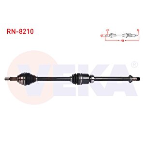 Komple Aks Sag On Renault Clio Iv 1.5 Dci A-t Uzunluk 958 Mm 2012-