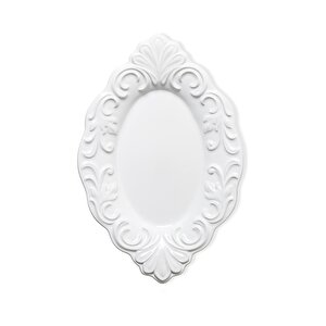 Grande Servis Tabağı Beyaz 44x29 Cm Grd0016