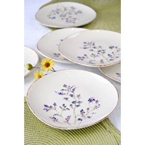 Tabak Evi̇ Pebble Lila Pasta Takımı 19x21cm 6 Parça Pbl6ptprs995