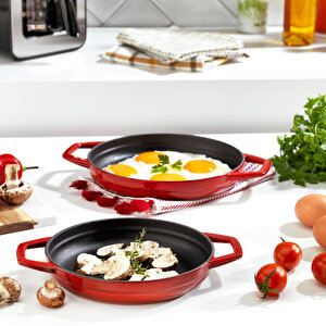 Guss Chef Döküm Sahan Çift Kulplu 19 Cm 1 Parça-kırmızı