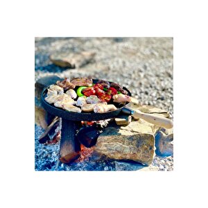 Altunay Hamarat Çift Taraflı Granit Kaplı 35 Cm Döküm Gözleme-grill Tava