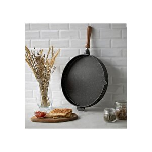 Gözleme Tavası Granit Döküm 36 Cm Derin