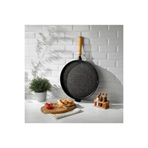 Gözleme Tavası Granit Döküm 36 Cm Derin