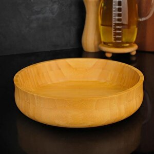 Dayanıklı Bambu Bohem Kase 24 Cm Büyük Boy (l) 1 Adet 7b123