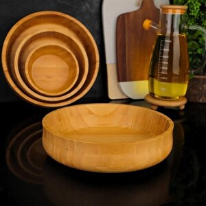 Dayanıklı Bambu Bohem Kase 24 Cm Büyük Boy (l) 1 Adet 7b123