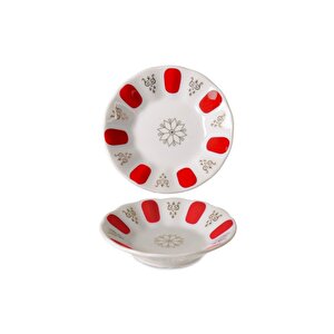 Kahveci Çay Tabağı Kırmızı 12 Li Ct10