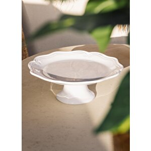 Grande Pasta Kek Standı Beyaz 33x12 Cm Grd0017