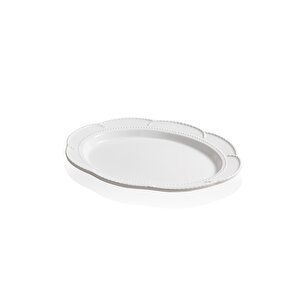 Grande Servis Tabağı Beyaz 41x31 Cm Grd0012