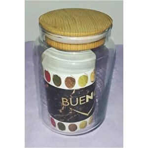 Bambu Kapaklı Cam Kavanoz 500ml