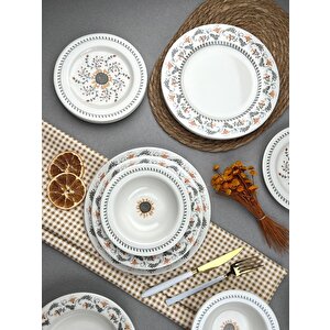 Porser Sunflower Yemek Takımı 6 Kişilik 24 Parça Bns24ykprs1061