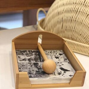 Dayanıklı Bambu Peçetelik 7b15b