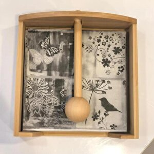Dayanıklı Bambu Peçetelik 7b15b