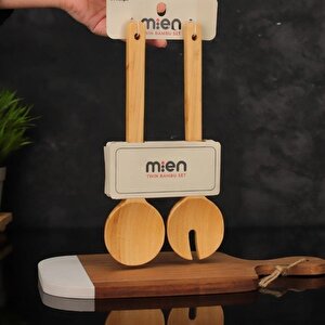 Dayanıklı Bambu 2’li Salata Kaşığı 7b41