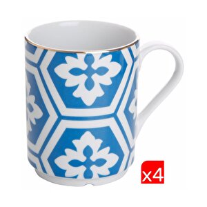 Morocco Desen Mavi Kupa 340cc 4 Lü 04ap018893