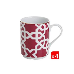 Morocco Desen Fuşya Kupa 340cc 4 Lü 04ap018899