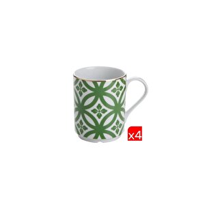 Morocco Desen Yeşil Kupa 340cc 4 Lü 04ap018891