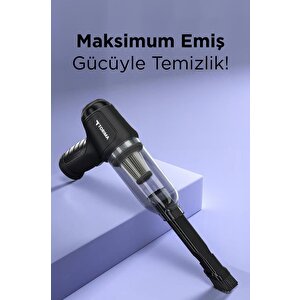 Lt-107c Mini Çok Fonksiyonlu Üflemeli Şarjlı Araç Süpürgesi El Süpürgesi