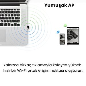 Cudy Wu650 5ghz 433mbps, 2.4ghz 200mbps Wi-fi Mini Usb Adaptör(ac1200 Serisi)