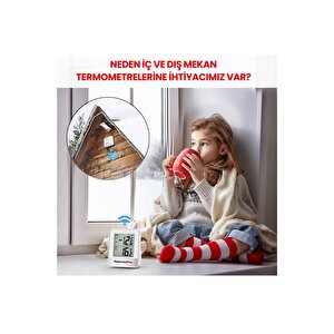 Thermopro Tp200c Wifi İç-dış Mekan Dijital Sıcaklık Termometre