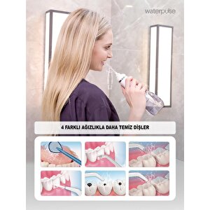 Waterpulse Wp-v500-w Water Flosser Taşınabilir, Şarjlı, Masajlı, Diş Protez Bakım Ve Ağız Duşu