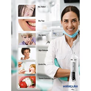 Waterpulse Wp-v500-w Water Flosser Taşınabilir, Şarjlı, Masajlı, Diş Protez Bakım Ve Ağız Duşu