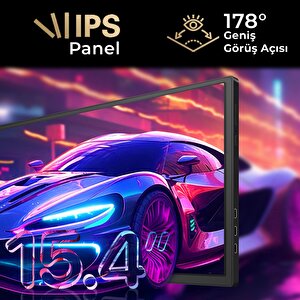 Npo Npm3 15.4" Fhd 1080p Ips Type-c Taşınabilir Dizüstü Tek Monitör Çoklayıcı Notebook Monitör