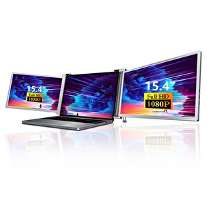 Npo Npm20 15.4" Fhd 1080p Ips Type-c Taşınabilir Dizüstü 2'li Monitör Çoklayıcı Notebook Monitör