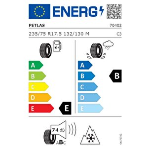 235/75 R17,5 Tl 132/130m (kar) Rz300 Kamyonet Çeker Lastiği (üretim Tarihi:2024)