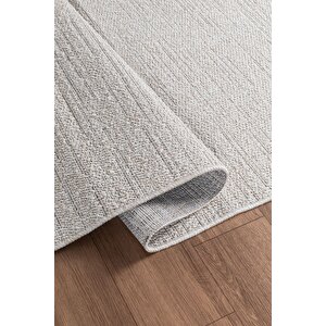 Natura Premium Kalite Kaymaz Tabanlı Doğal Yıkanabilir Kilim Oturma Odası Balkon Bahçe Mutfak Kilim Bk-101 Kemik 160x230 Cm 160x230 cm