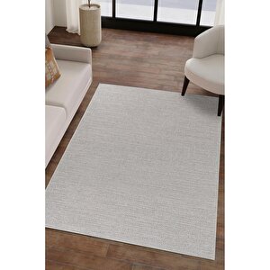 Natura Premium Kalite Kaymaz Tabanlı Doğal Yıkanabilir Kilim Oturma Odası Balkon Bahçe Mutfak Kilim Bk-101 Kemik 160x230 Cm