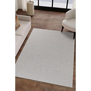 Natura Premium Kalite Kaymaz Tabanlı Doğal Yıkanabilir Kilim Oturma Odası Balkon Bahçe Mutfak Kilim Bk-102 Kemik 100x200 Cm