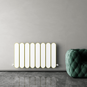 Magico Double Yatay Alüminyum Radyatör Modern Tasarım Beyaz 60x99,5 cm