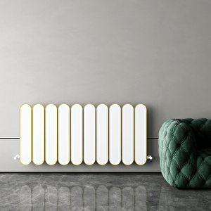 Magico Double Yatay Alüminyum Radyatör Modern Tasarım Beyaz 60x124,5 cm