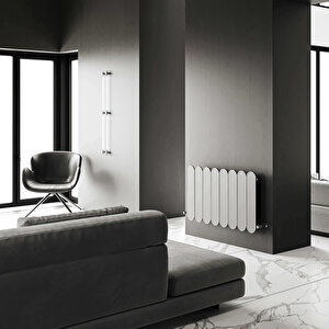 Magico Double Yatay Alüminyum Radyatör Modern Tasarım Beyaz 60x74,5 cm