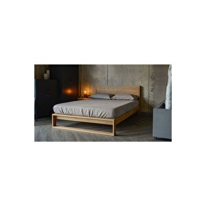 Ahşap Retro Karyola 200x200 cm