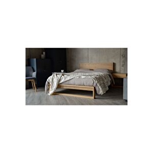 Ahşap Retro Karyola 200x200 cm