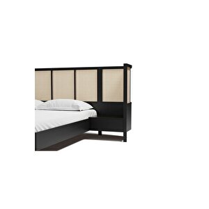 Ahşap Montellablack Karyola 90x200 cm