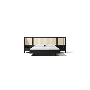 Ahşap Montellablack Karyola 200x200 cm