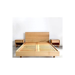 Ahşap Puruva Karyola 200x200 cm