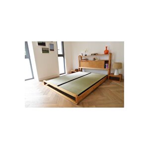 Ahşap Burn Karyola 200x200 cm