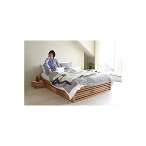 Ahşap Dune Karyola 200x200 cm