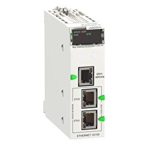 Electric Bmenoc0311 İletişim Modülü, Modicon M580, Ethernet 3 Bağlantı Noktalı Factorycast Ethernet