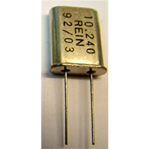 Kristal, 10,24 Mhz Hc-18/u