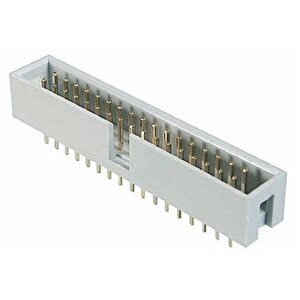 Pcb Konnektör 16 Pin Erkek Kilitsiz Düz, Header, 16 Contacts, Straight, Pitch 2.54mm X 2.54mm