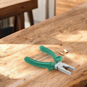 Çok Amaçlı Sağlam Ekonomik Pense 180 Mm Ergonomik Pvc İzole Saplı Tel Keblo Kesme Sıyırma Sıkma